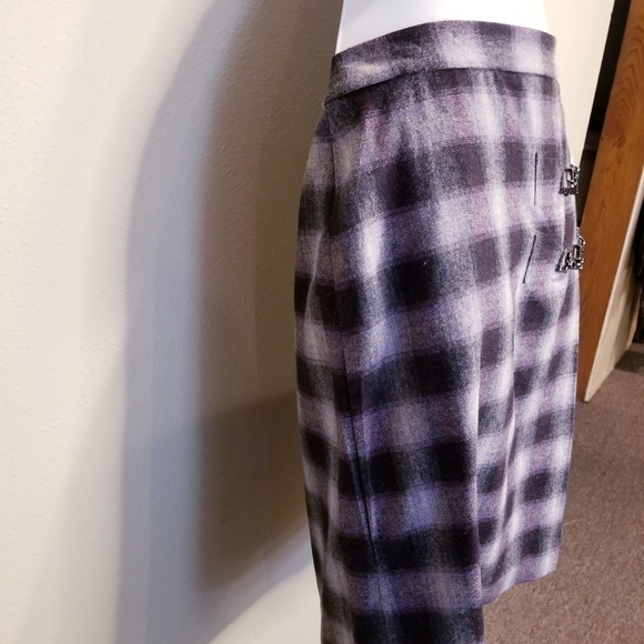 Nwt Doncaster wool blend plaid skirt - Picture 3 of 7